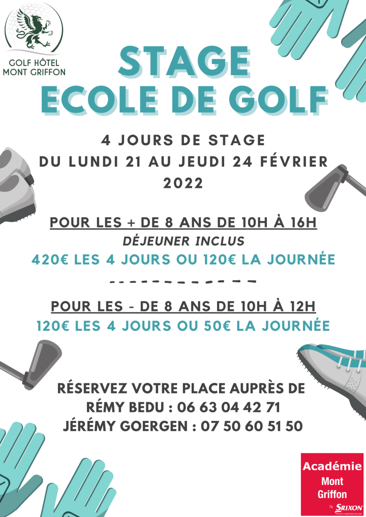 Stage Ecole De Golf 2022